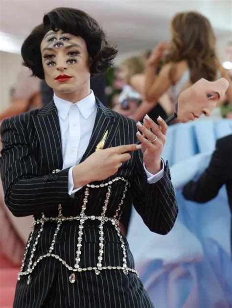 ezra miller in gianni versace|ezra miller optical illusion.